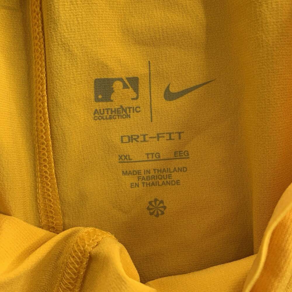 Nike Shorts Men's XXL Oakland Athletics MLB Authentic Collection Dri-FIT Yellow - Picture 7 of 11